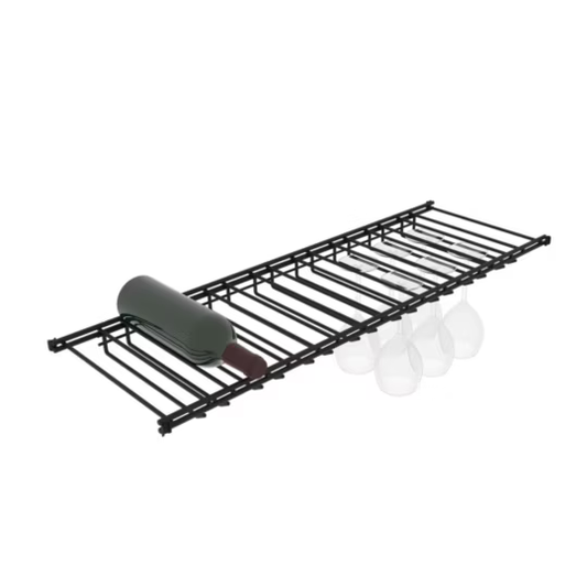 AIV Weinregal Regal mit Glashalterungen 90 cm breit