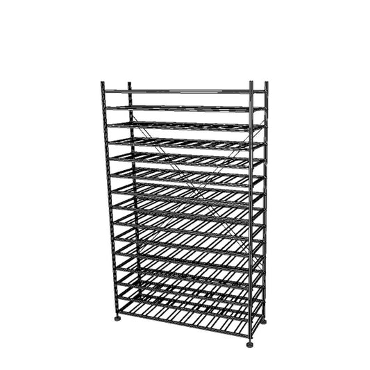 Professionelles Basis-Weinregal aus Metall für 150 Flaschen, 100 cm breit
