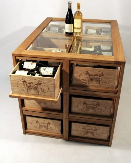 OAKZZ Case Rack – Verkostungstisch „Nine“ aus massiver Eiche