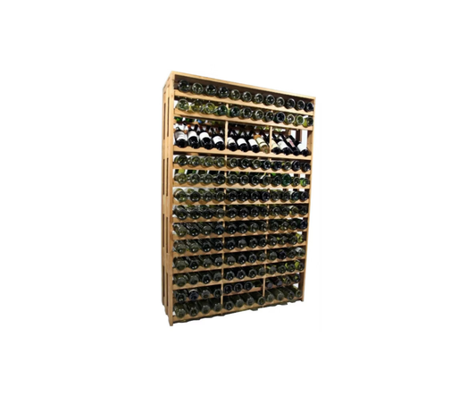 OAKZZ Fat Rack, massives Eichenholz-Weinregal für 322 Flaschen Wein