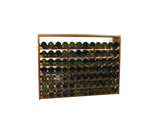 OAKZZ Low Rack, massives Eichenholz-Weinregal für 84 Flaschen Wein