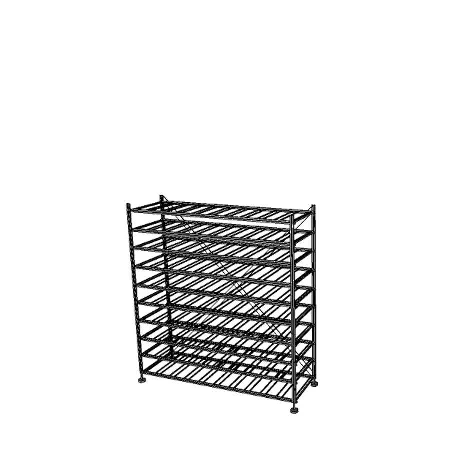 Professionelles Basis-Weinregal aus Metall für 100 Flaschen, 100 cm breit