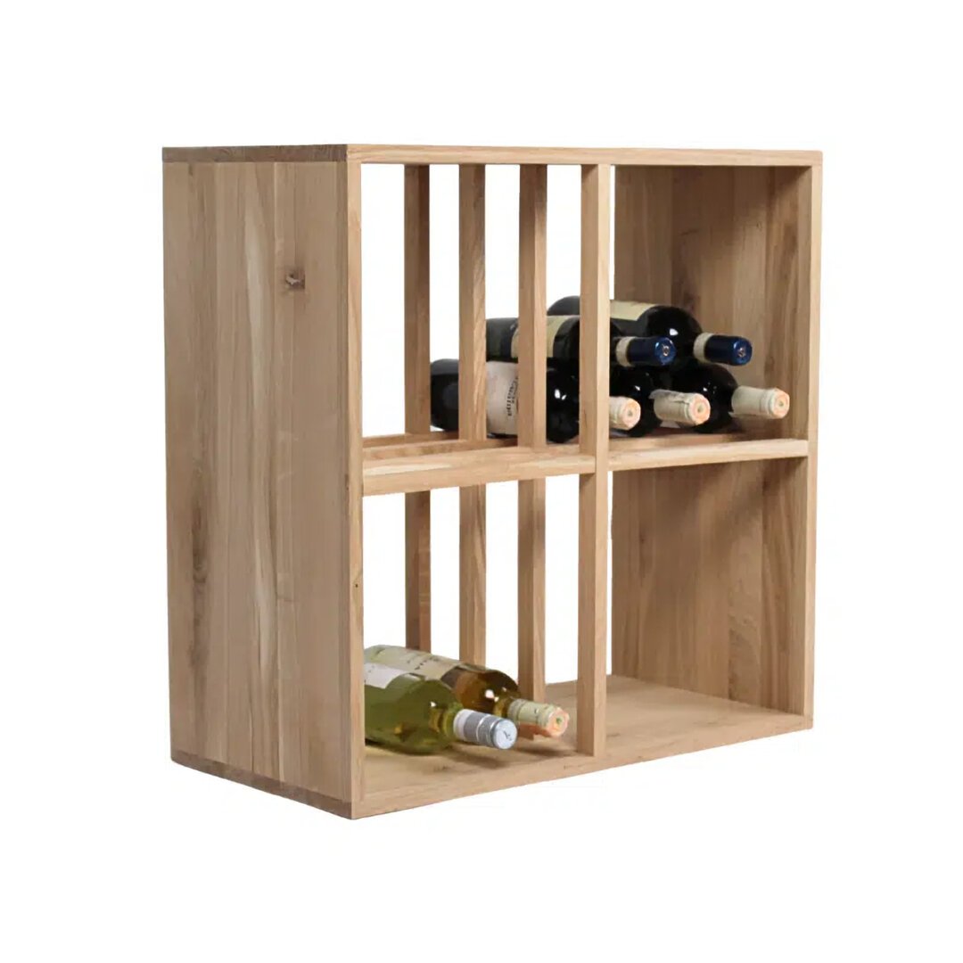 ALYA stapelbares Weinregal aus Massive Eiche