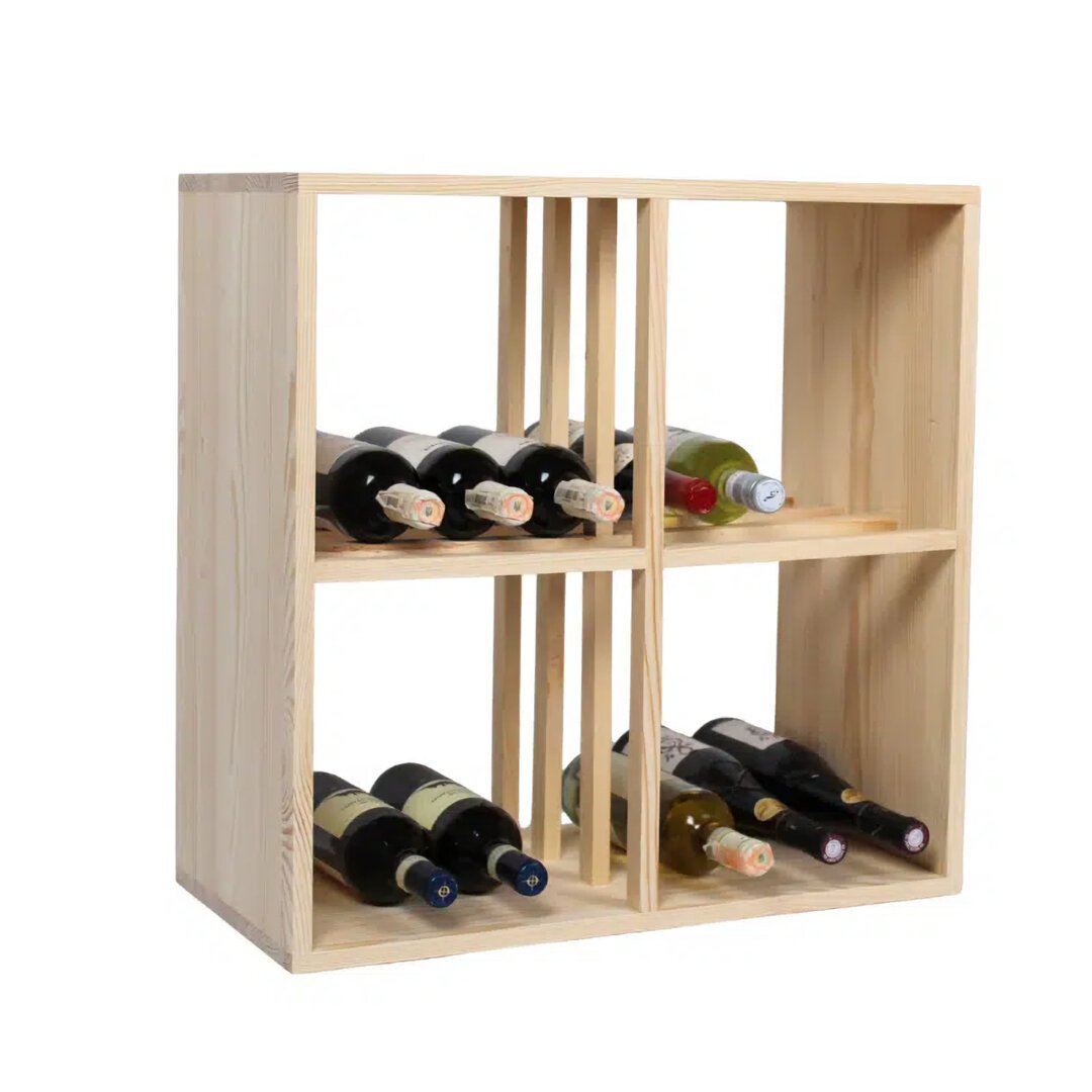 ALYA stapelbares Weinregal aus Massives Kiefernholz